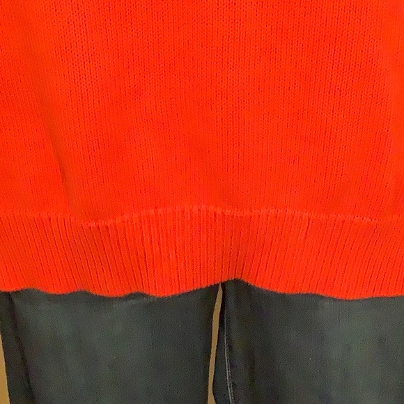 Ralph Lauren Lauren Active 100% Cotton Knit Red Sweater with Cowl Neck - Picture 6 of 13